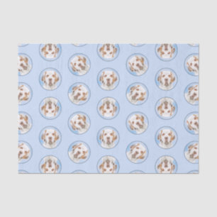 Clumber Spaniel Malerei Niedlich Original Hunde Ku Seidenpapier