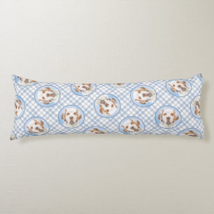 Clumber Spaniel Malerei Niedlich Original Hunde Ku Seitenschläferkissen