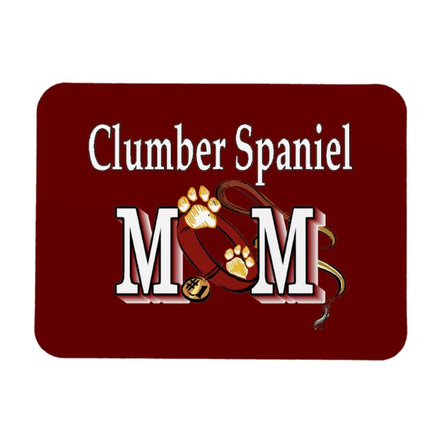 Clumber Spaniel Mama Geschenke Magnet (Horizontal)