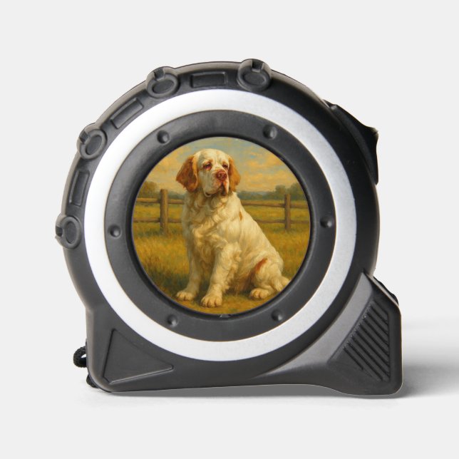 Clumber Spaniel Maßband (Vorderseite)