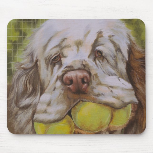 Clumber Spaniel Mousepad (Vorne)
