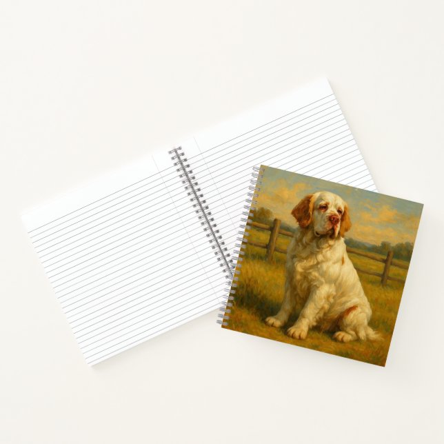 Clumber Spaniel Notizbuch (Innenseite)