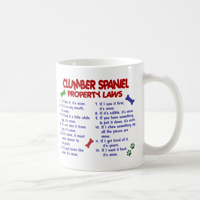CLUMBER SPANIEL PL2 KAFFEETASSE (Rechts)