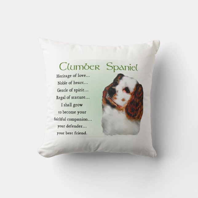 Clumber Spaniel Puppy Kissen (Vorderseite)