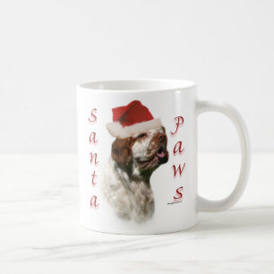 Clumber Spaniel Santa Paws Tasse