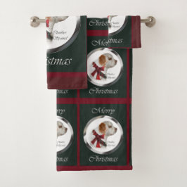 Clumber Spaniel Weihnachten Badhandtuch Set