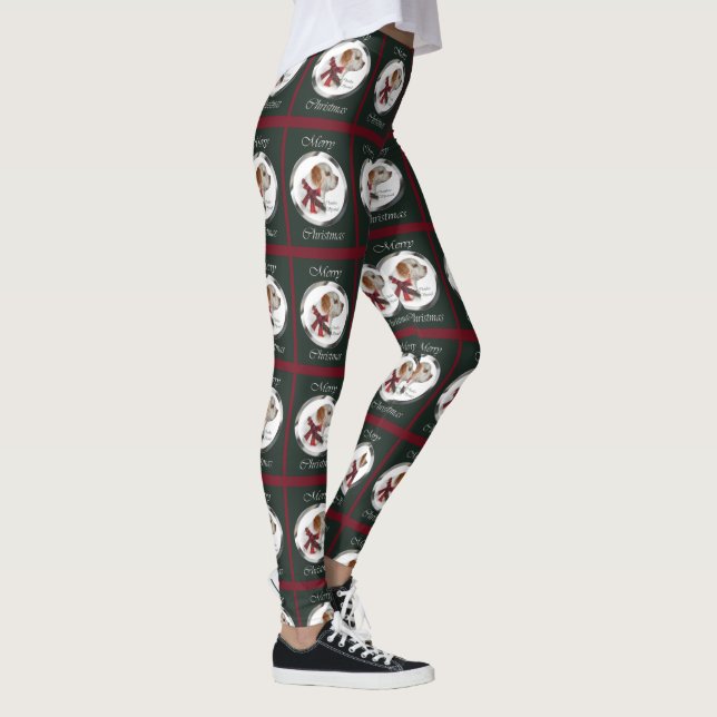 Clumber Spaniel Weihnachten Leggings (Rechts)
