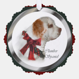 Clumber Spaniel Weihnachtsgeschenke Ornament Karte