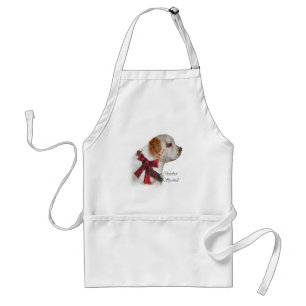 Clumber Spaniel Weihnachtsgeschenke Schürze