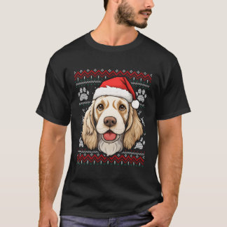 Clumber Spaniel Weihnachtsmannmütze Weihnachten Fu T-Shirt