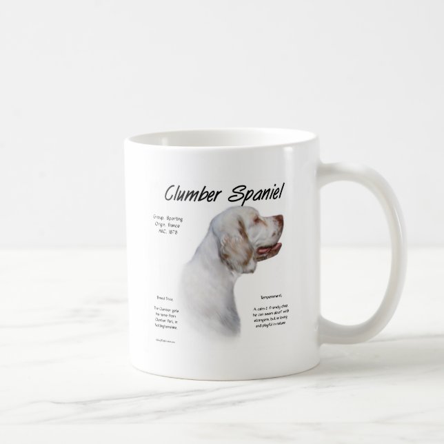 Clumber Spanisch History Design Tasse (Rechts)