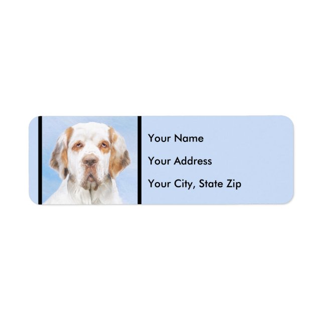 Clumber Spanischmalerei - Niedliche Original Dog A (Vorne)