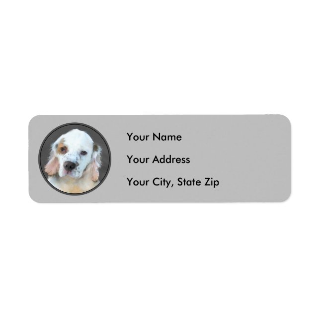 Clumber Spanischmalerei - Niedliche Original Dog A (Vorne)