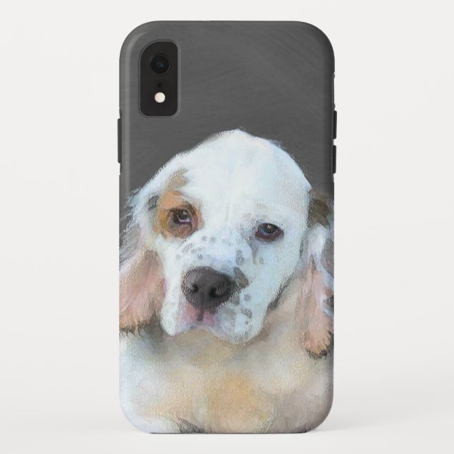 Clumber Spanischmalerei - Niedliche Original Dog A Case-Mate iPhone Hülle (Rückseite)