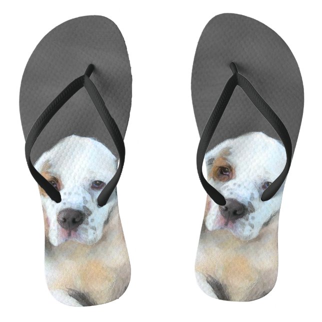 Clumber Spanischmalerei - Niedliche Original Dog A Flip Flops (Fußbett)