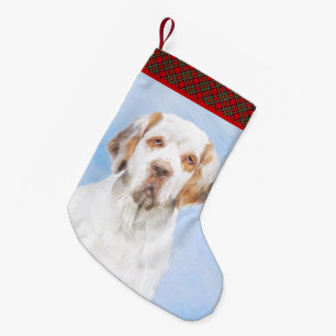 Clumber Spanischmalerei - Niedliche Original Dog A Kleiner Weihnachtsstrumpf
