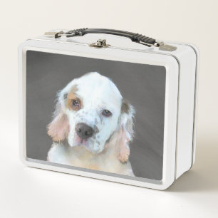 Clumber Spanischmalerei - Niedliche Original Dog A Metall Brotdose
