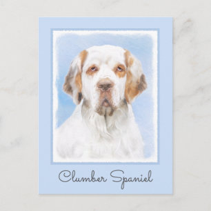 Clumber Spanischmalerei - Niedliche Original Dog A Postkarte
