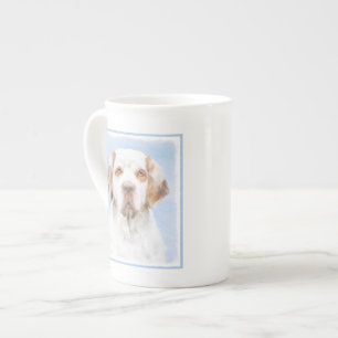 Clumber Spanischmalerei - Niedliche Original Dog A Prozellantasse