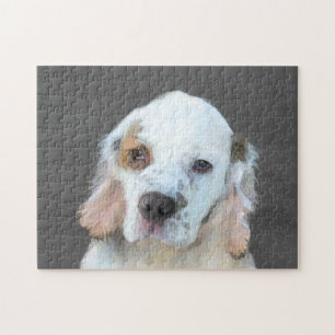 Clumber Spanischmalerei - Niedliche Original Dog A Puzzle