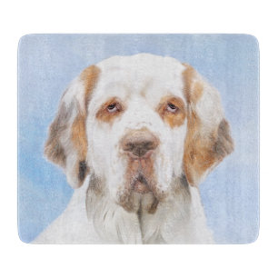Clumber Spanischmalerei - Niedliche Original Dog A Schneidebrett
