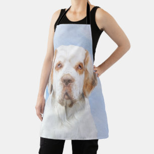 Clumber Spanischmalerei - Niedliche Original Dog A Schürze
