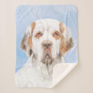 Clumber Spanischmalerei - Niedliche Original Dog A Sherpadecke