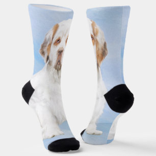 Clumber Spanischmalerei - Niedliche Original Dog A Socken