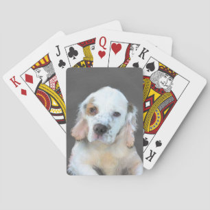Clumber Spanischmalerei - Niedliche Original Dog A Spielkarten