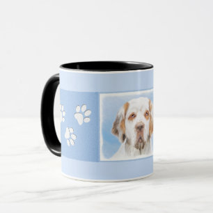Clumber Spanischmalerei - Niedliche Original Dog A Tasse