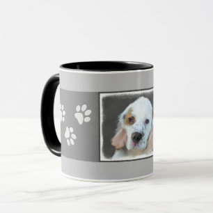 Clumber Spanischmalerei - Niedliche Original Dog A Tasse