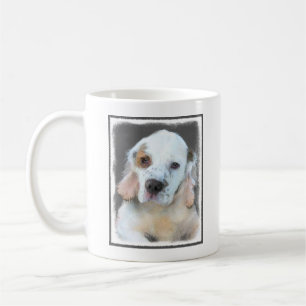 Clumber Spanischmalerei - Niedliche Original Dog A Tasse