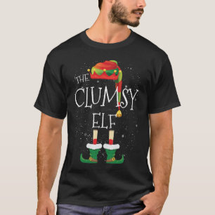 CLUMSY Elf Familie Matching Weihnachtsgruppe Funny T-Shirt