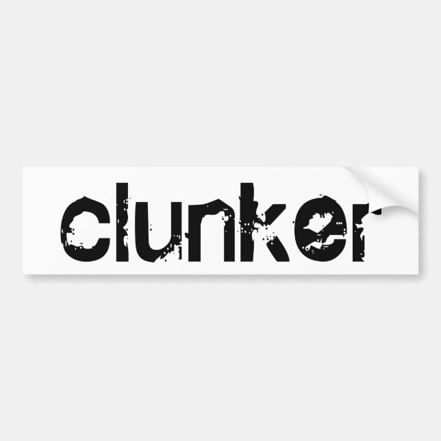 Clunker-Autoaufkleber Autoaufkleber (Vorne)