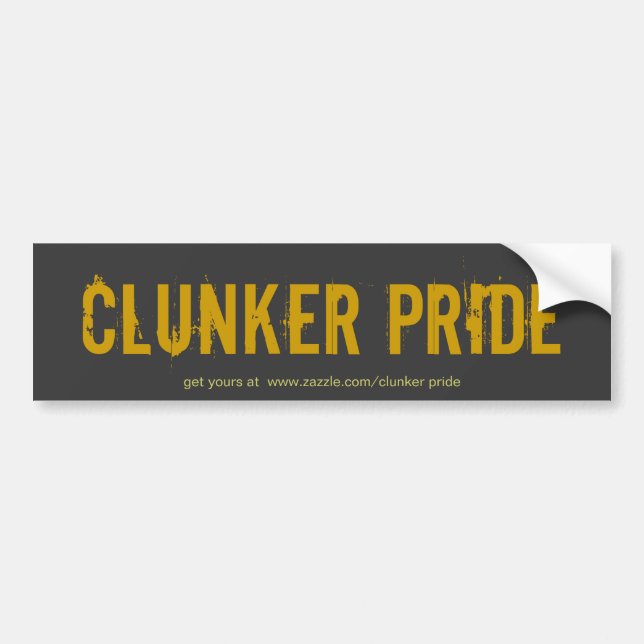 Clunker-Stolzschwarzes/brw Aufkleber Autoaufkleber (Vorne)