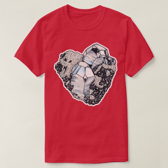 Cluster de cristaux dx27hmatite classique T-Shirt (Design vorne)