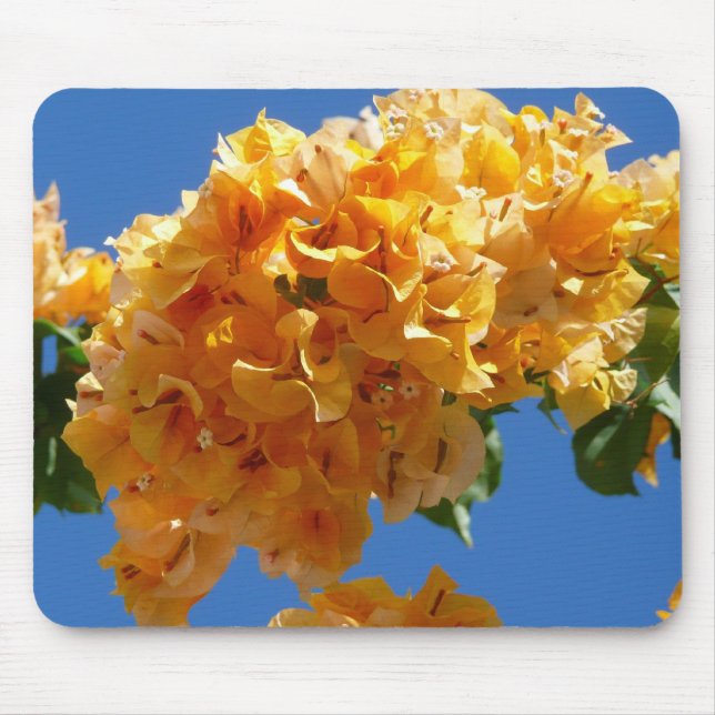 Cluster Golden Bougainvillea Floral Mousepad (Vorne)