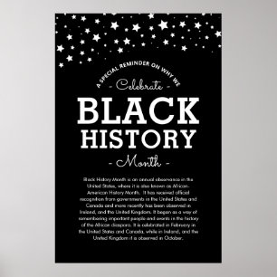 Cluster of Stars   Juneteenth Information B/W  Pos Poster