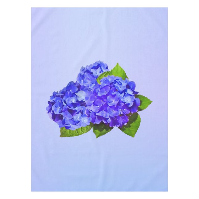 Cluster von Blue Hydrangea Tischdecke (Vorderseite)