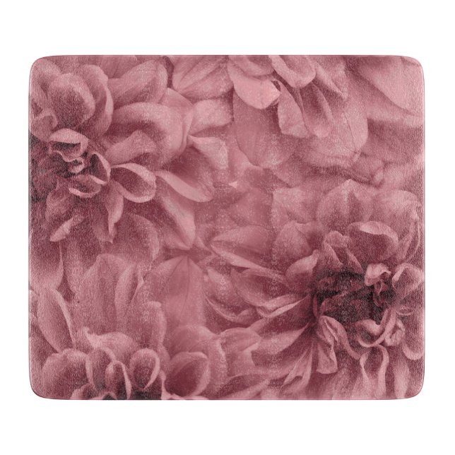 Cluster von Light Mauve Dahlia-Blume Schneidebrett (Vorderseite)