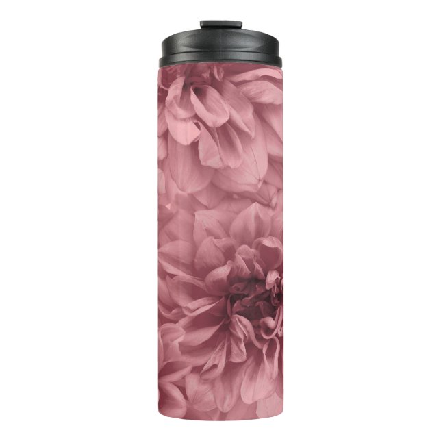 Cluster von Light Mauve Dahlia-Blume Thermosbecher (Vorderseite)