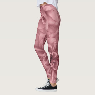 Cluster von Light Mauve Dahlias Floral Leggings
