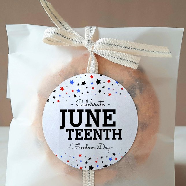 Cluster von Sternen Celebrate Junetest Freedom Day Runder Aufkleber (Von Creator hochgeladen)