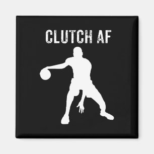 Clutch Af Sketll Stern Sport Hoops Retro Vintage Magnet