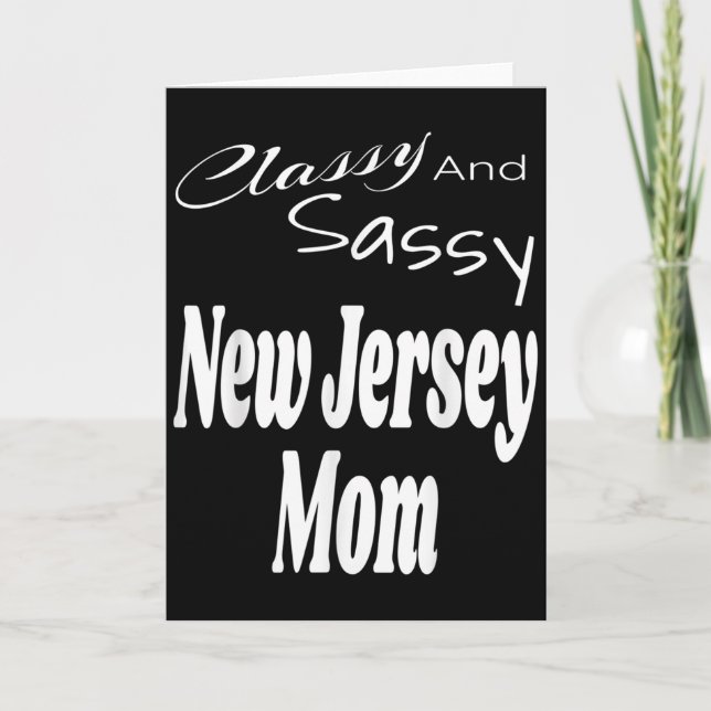 Cly And Sy New Jersey Mom Funny Humor Saying Quote Karte (Vorderseite)