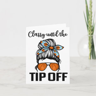 Cly bis zum Tip Off_ Messy Bun Hair Sketch Karte