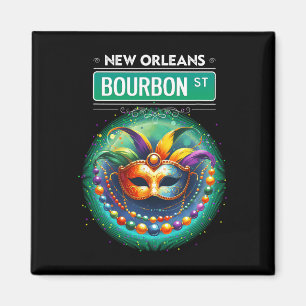 Cly New Orleans Bourbon Street Cool Fun Nola Fasch Magnet