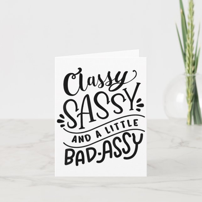 Cly Sy And A Little Bad-y Motivational Gift  Karte (Vorderseite)