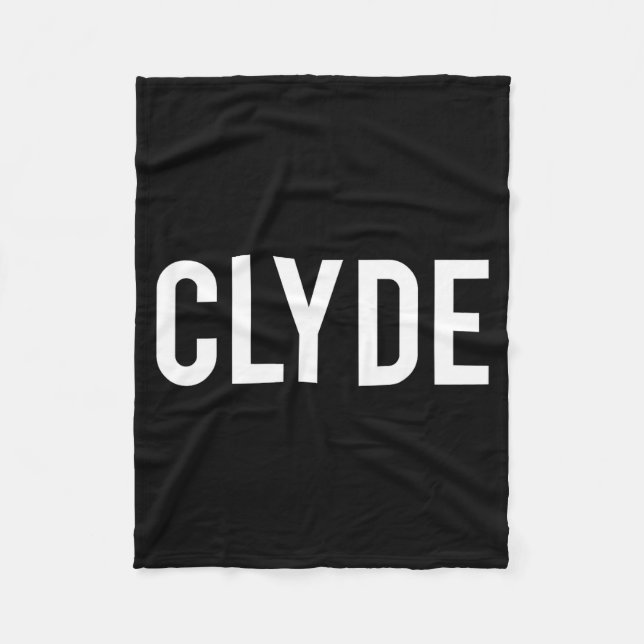 Clyde - Cool New Funny Name Fan Gift Tee  Fleecedecke (Vorderseite)