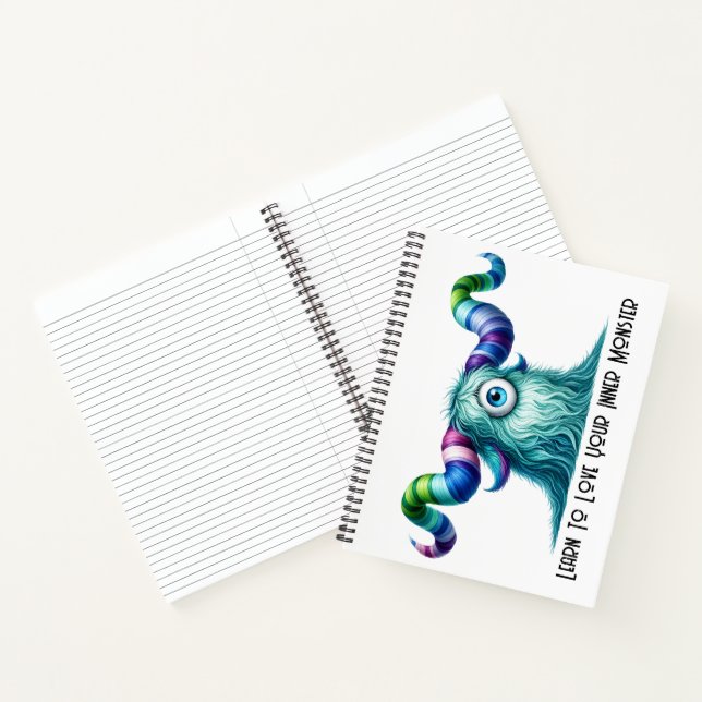 Clyde – Das großäugige neugierige Monster Notizbuch (Innenseite)